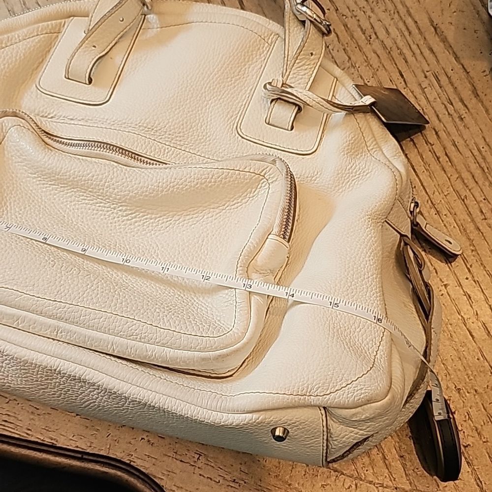 Off white Furla leather purse handbag - Picture 11 of 14